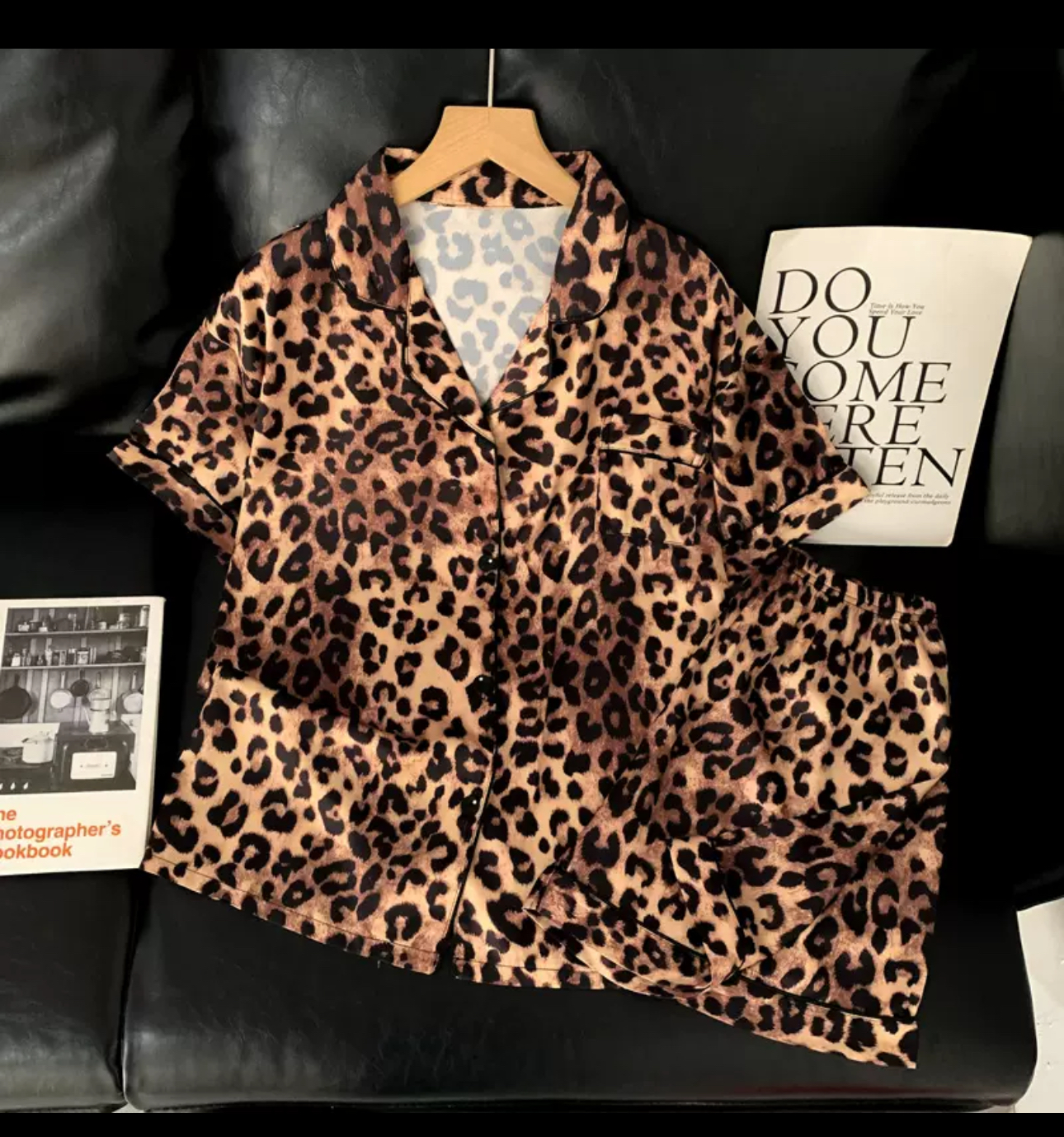 Wild Nights Pajamas Set folded – elegant nightwear styling by ShineSnugNights